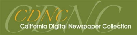 california digital newspaper collection|cdnc newspapers.